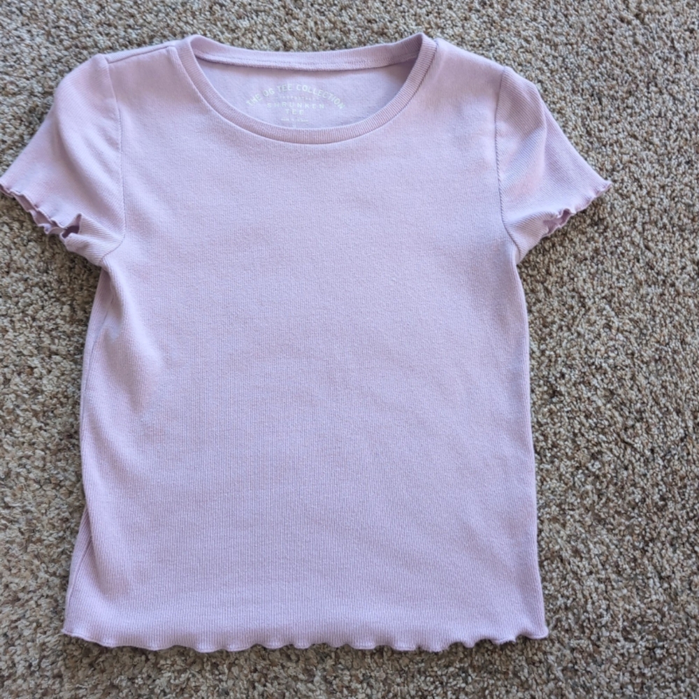 Aeropostale Light Purple cropped T-Shirt Size M Like New